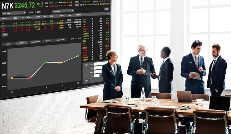 Stock Exchange Trading Forex Finance Graphic Concept 53876 120907