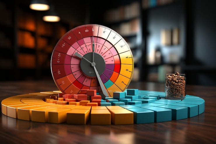 Interest Rate Table With Colorful Pie Chart 1114710 312828